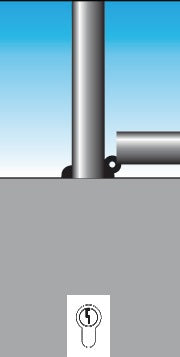 Palo di chiusura URBANUS in acciaio argento ( 9000490124 )