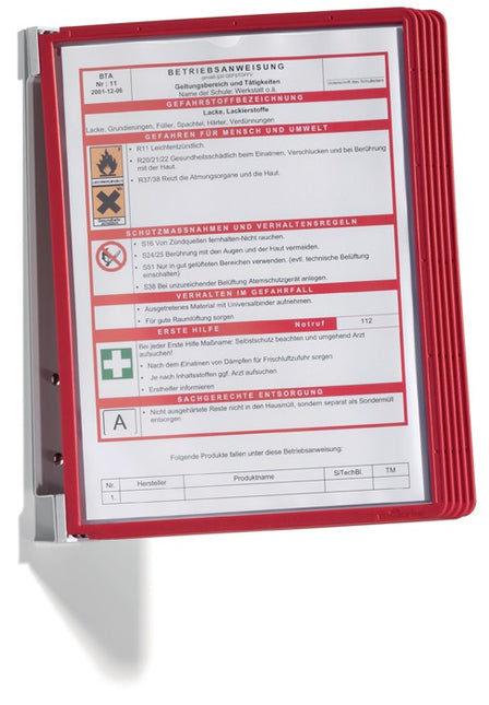 DURABLE Wandhalter  5 Sichttafeln ( 9000492450 )