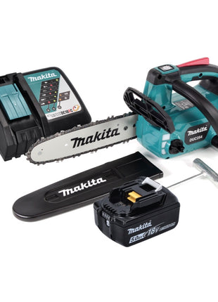 Makita DUC 254 RT1 Akku Kettensäge 18 V 25 cm Brushless + 1x Akku 5,0 Ah + Ladegerät - Toolbrothers