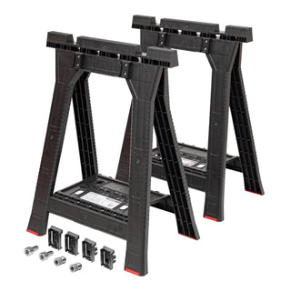Toolbrothers RHINO Zestaw kozłów warsztatowych + Custom Connect 580 x 770 mm 350 kg nośności