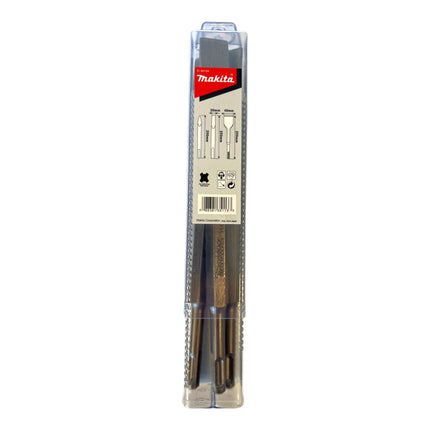 Makita D-30134 Set di scalpelli 3 pz. SDS plus lunghezza 250 mm bull point / scalpello a freddo / scalpello a scalare