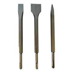 Makita D 30134 Meissel Set 3 tlg SDS plus 250 mm Laenge Bullenspitze Kaltmeissel Skaliermeissel 0 - toolbrothers