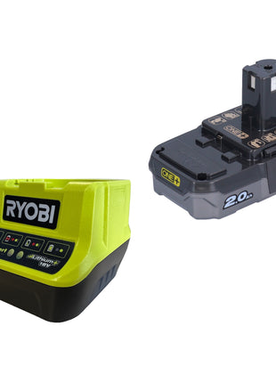 RYOBI R18PI-120GJ Akku Handkompressor 18 V 10,3 bar ( 5133005325 ) + 1x Akku 2,0 Ah + Ladegerät