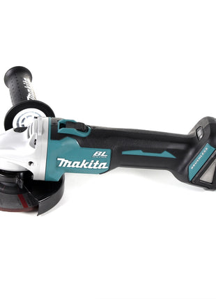 Makita DGA 511 RTJ Akku Winkelschleifer 18 V 125mm Brushless + 2x Akku 5,0Ah + Ladegerät + Makpac - Toolbrothers