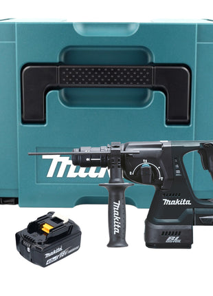 Makita DHR 243 M1J B Akku Kombihammer 18 V 2,0 J SDS-Plus schwarz + 1x Akku 4,0 Ah + Schnellwechselfutter + Makpac - ohne Ladegerät