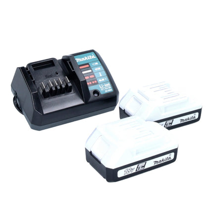 Trapano avvitatore a percussione a batteria Makita HP488DWE 42Nm 18V Serie G + 2 batterie da 1,5 Ah + caricabatterie + custodia