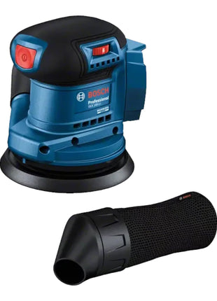 Lijadora excéntrica a batería Bosch GEX 185-LI Professional 18 V 125 mm sin escobillas + 2x baterías 2,0 Ah + cargador