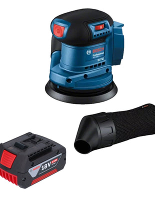 Bosch GEX 185-LI Professional Akku Exzenterschleifer 18 V 125 mm Brushless + 1x Akku 4,0 Ah - ohne Ladegerät