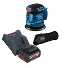 Bosch GEX 185-LI Professional Akku Exzenterschleifer 18 V 125 mm Brushless + 1x Akku 4,0 Ah + Ladegerät