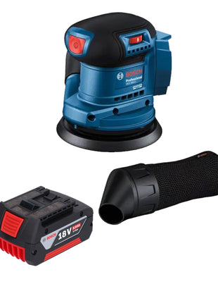 Bosch GEX 185-LI Professional Akku Exzenterschleifer 18 V 125 mm Brushless + 1x Akku 5,0 Ah - ohne Ladegerät