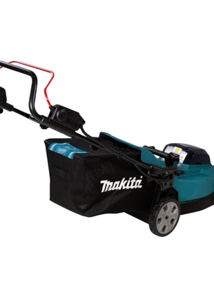 Makita DLM 480 PT2 tondeuse à gazon sans fil 36 V (2x 18 V) 48 cm 62 l + 2x batterie 5,0 Ah + chargeur