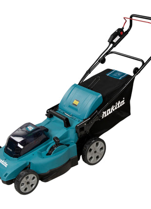 Makita DLM 480 CM2 Akku Rasenmäher 36 V ( 2x 18 V ) 48 cm 62 l + 2x Akku 4,0 Ah + Ladegerät