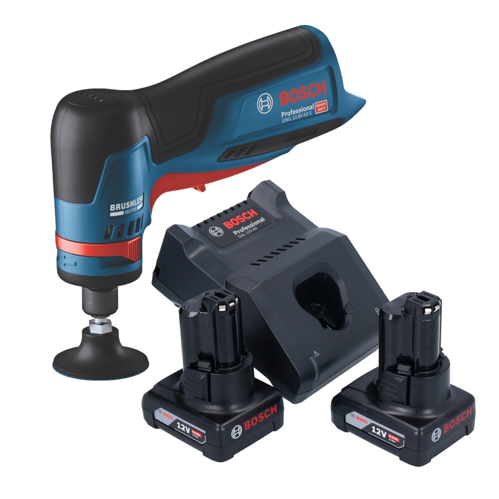 Bosch GWG 12V 50 S Professional Akku Geradschleifer 12 V 6 mm Brushless 2x Akku 6 0 Ah Ladegeraet 0 - toolbrothers