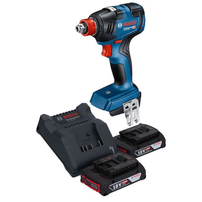 Bosch GDX 18V-200 Llave de impacto profesional sin cable 18 V 200 Nm sin escobillas + 2x acumulador 2,0 Ah + cargador
