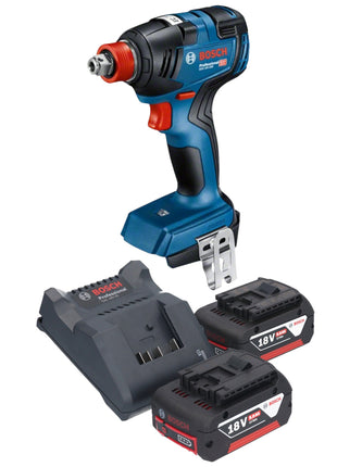 Bosch GDX 18V-200 Professional Akku Drehschlagschrauber 18 V 200 Nm Brushless + 2x Akku 5,0 Ah + Ladegerät