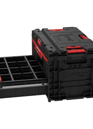 Toolbrothers RHINO XXL Drawer 2 ECO Toolbox caja de herramientas 587 x 380 x 340 mm 29 l con dos cajones