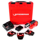 Rothenberger ROMAX Compact TT 18V Akku Pressmaschine + 1x Akku 2,0Ah + Ladegerät + Pressbackenset + Koffer ( 1000002118 ) - Toolbrothers