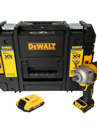 DeWalt DCF 891 NT Akku Schlagschrauber 18 V 1084 Nm 1/2" Brushless + 1x Akku 2,0 Ah + TSTAK - ohne Ladegerät