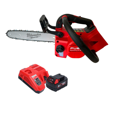 Tronçonneuse à batterie Milwaukee M18 FTCHS30-551 avec poignée supérieure 18 V 30 cm + 1x batterie 5,0 Ah + chargeur