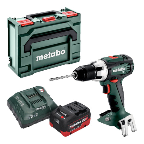 Metabo BS 18 LT trapano avvitatore a batteria 18 V 60 Nm + 1x batteria LiHD 5,5 Ah + caricatore + metaBOX