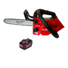 Tronçonneuse à batterie Milwaukee M18 FTCHS30-121 avec poignée supérieure 18 V 30 cm + 1x batterie 12,0 Ah - sans chargeur