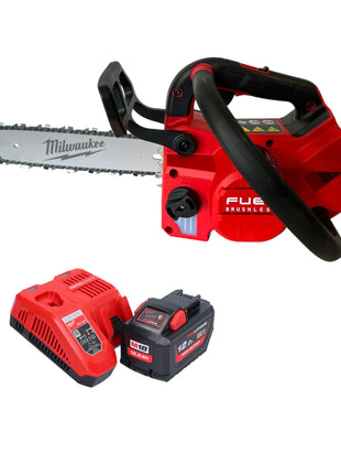 Milwaukee M18 FTHCHS30-121 Akumulatorowa pilarka łańcuchowa z uchwytem górnym 18 V 30 cm + 1x akumulator 12,0 Ah + ładowarka