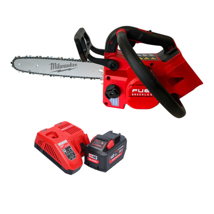 Milwaukee M18 FTHCHS30-121 Motosega a batteria con impugnatura superiore 18 V 30 cm + 1x batteria 12,0 Ah + caricatore