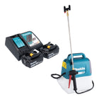 Pulverizador a presión a batería Makita DUS 054 RF2 18 V 5,0 l 3,0 bar + 2x baterías 3,0 Ah + cargador