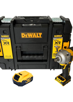 DeWalt DCF 891 NT Akku Schlagschrauber 18 V 1084 Nm 1/2" Brushless + 1x Akku 5,0 Ah + TSTAK - ohne Ladegerät