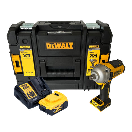 Clé à chocs sans fil DeWalt DCF 891 P1T 18 V 1084 Nm 1/2" sans balai + 1x batterie 5,0 Ah + chargeur + TSTAK