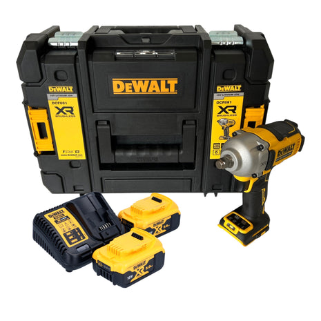 Akumulatorowy klucz udarowy DeWalt DCF 891 P2T 18 V 1084 Nm 1/2" bezszczotkowy + 2x akumulator 5,0 Ah + ładowarka + TSTAK