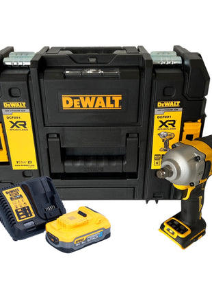 Clé à chocs sans fil DeWalt DCF 891 H1T 18 V 1084 Nm 1/2" sans balai + 1x batterie Powerstack 5,0 Ah + TSTAK + chargeur