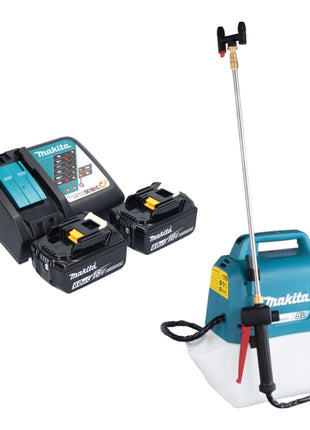 Makita DUS 054 RG2 Akku Druckspritze 18 V 5,0 l 3,0 bar + 2x Akku 6,0 Ah + Ladegerät