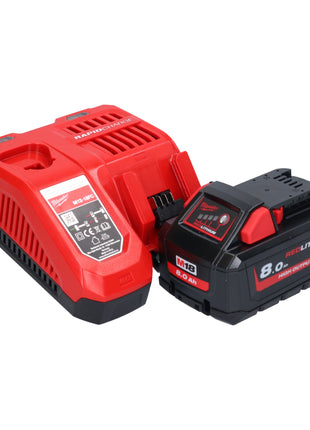 Tronçonneuse à batterie Milwaukee M18 FTCHS35-801 avec poignée supérieure 35 cm + 1x batterie 8,0 Ah + chargeur