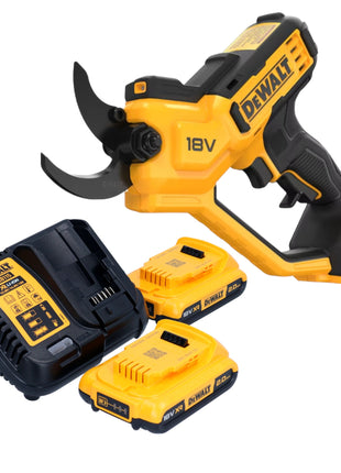 DeWalt DCMPP 568 D2 Akku Astschere 18 V 38 mm + 2x Akku 2,0 Ah + Ladegerät