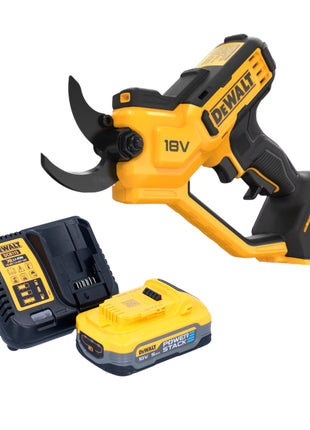 Sécateur à batterie DeWalt DCMPP 568 H1 18 V 38 mm + 1x batterie Powerstack 5,0 Ah + chargeur