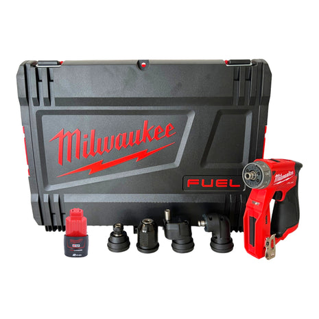 Milwaukee M12 FDDXKIT-201X Akku Bohrschrauber 12V 34 Nm Brushless + 1x Akku 2,0 Ah + HD Box - ohne Ladegerät