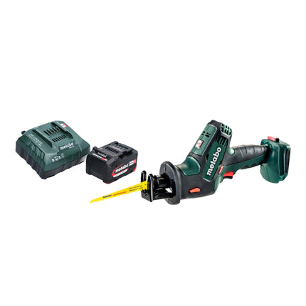 Metabo SSE 18 LTX Sierra de sable compacta sin cable 18 V 13 mm + 1x batería recargable 4,0 Ah + cargador