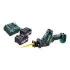 Metabo SSE 18 LTX Sega alternativa compatta a batteria 18 V 13 mm + 2x batteria ricaricabile 4,0 Ah + caricatore
