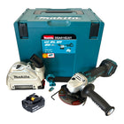 Makita DGA 514 M1JU1 amoladora angular a batería 18 V 125 mm sin escobillas + 1x batería 4,0 Ah + Makpac - sin cargador