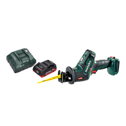 Metabo SSE 18 LTX Sierra de sable compacta sin cable 18 V 13 mm + 1x batería LiHD 4,0 Ah + cargador