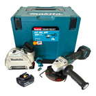 Makita DGA 514 T1JU1 Cordless angle grinder 18 V 125 mm brushless + 1x rechargeable battery 5.0 Ah + Makpac - without charger