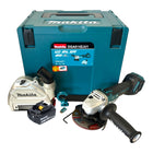Makita DGA 514 G1JU1 Amoladora angular sin cable 18 V 125 mm sin escobillas + 1x batería recargable 6,0 Ah + Makpac - sin cargador