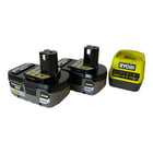 RYOBI RC18120-240X Starter Set 18 V ONE+ mit 2x Akku 4,0 Ah + Ladegerät ( 5133005092 )