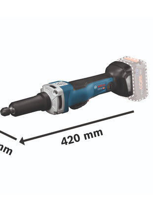 Bosch GGS 18V-23 PLC Professional amoladora recta a batería 18 V sin escobillas + 1x batería 5,0 Ah + cargador + L-Boxx