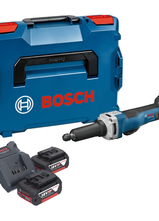 Bosch GGS 18V-23 PLC Professional amoladora recta a batería 18 V sin escobillas + 2x batería 5,0 Ah + cargador + L-Boxx