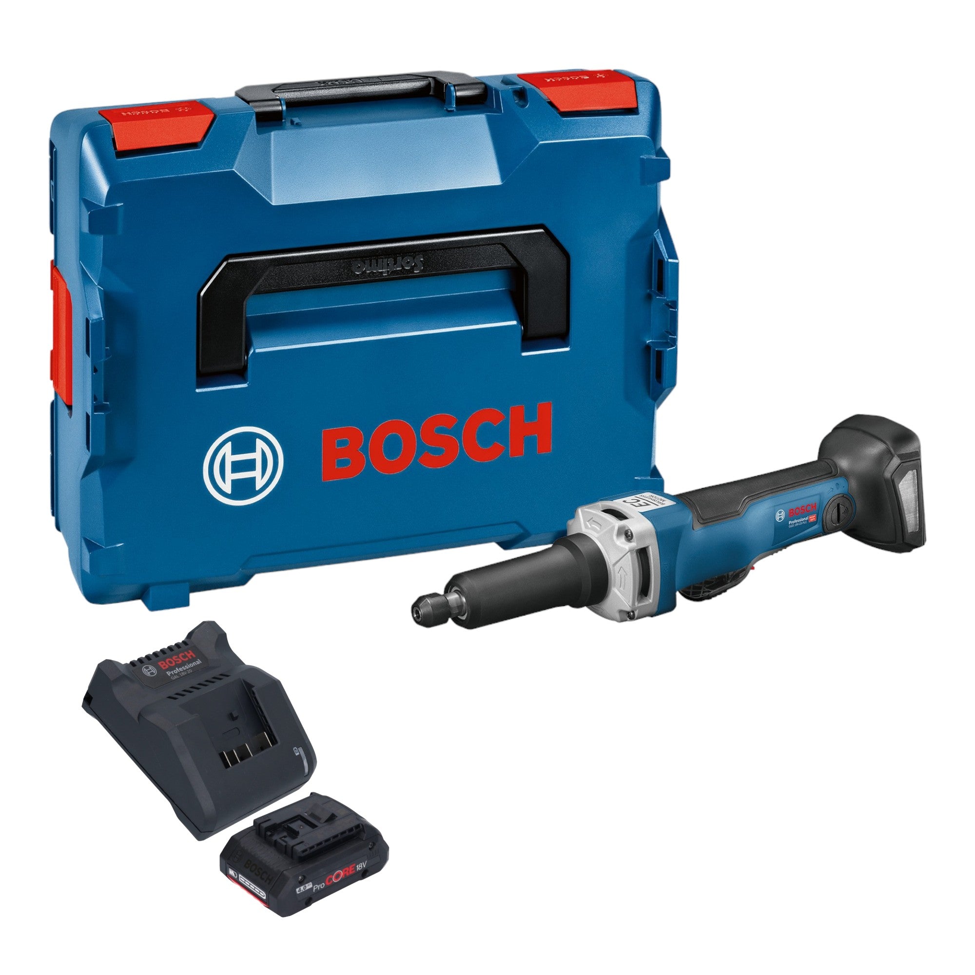 Bosch GGS 18V 23 PLC Professional Akku Geradschleifer 18 V Brushless 1x ProCore Akku 4 0 Ah Ladegeraet L Boxx 0 - toolbrothers