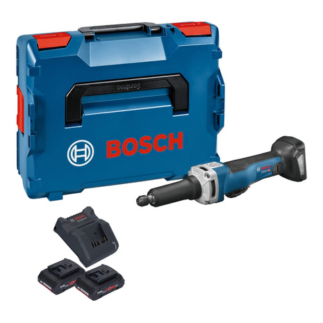 Bosch GGS 18V-23 PLC Profesjonalna akumulatorowa szlifierka prosta 18 V bezszczotkowa + 2x akumulator ProCore 4,0 Ah + ładowarka + L-Boxx