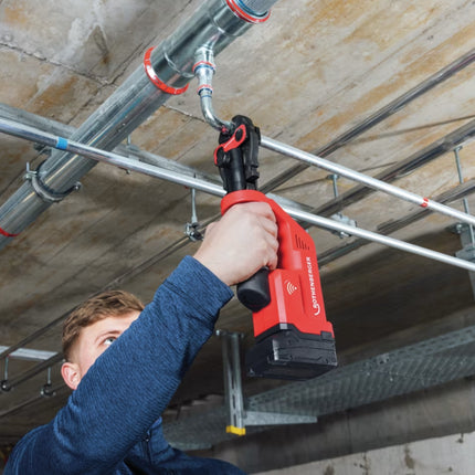 Rothenberger Romax Compact III crimpadora sin cable Basic Set 1 18 V 19 kN ( 1000004267 ) + 1x batería recargable 2,0 Ah + cargador