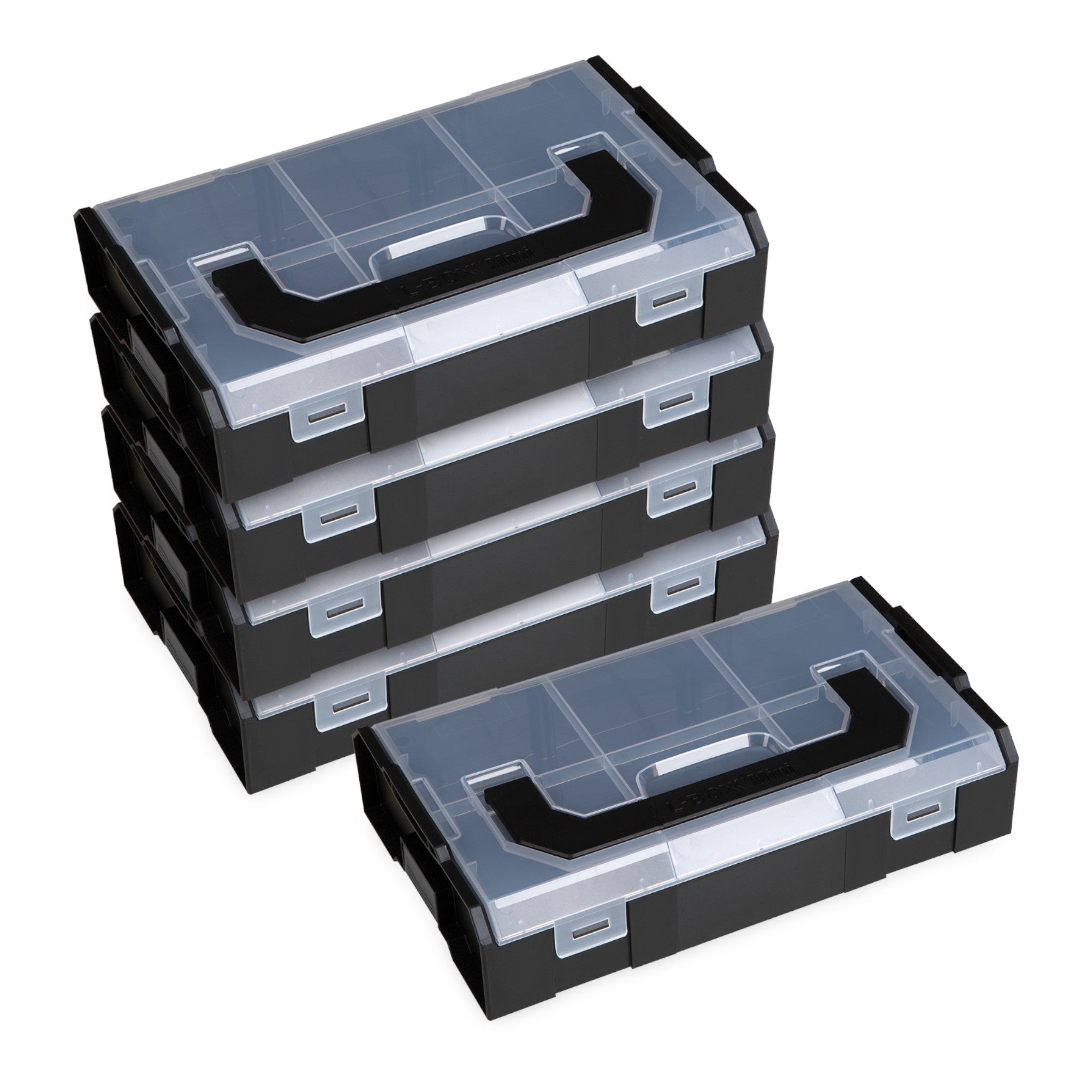 L BOXX ProClick Set 7 5x L BOXX Mini Deckel transparent 5x 6100000324  1 - toolbrothers